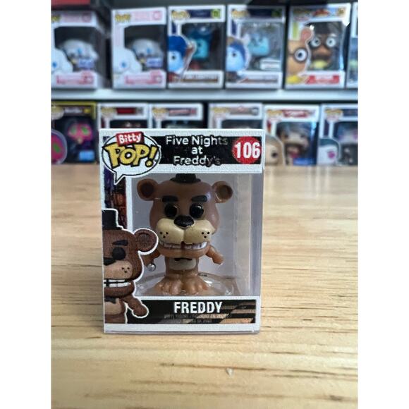 BITTY Freddy Fazbear Five Nights Freddy's Funko Pop #106 5NAF Horror 5 Games - Picture 1 of 6